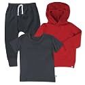 HonestBaby unisex-baby Playwear Outfit Sets Tops and Bottoms 100% Organic Cotton for Baby and Toddler Boys, Unisex