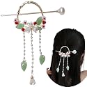 HONEY ACCESSORIES 1Pcs Chinese Style Metal Hair Sticks With Tassels Sweet Bell Orchid Pendant Metal Hair Fork Hair Accessories For Women And Girls (style D)