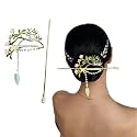 HONEY ACCESSORIES 1Pcs Chinese Style Metal Hair Sticks With Tassels Sweet Bell Orchid Pendant Metal Hair Fork Hair Accessories For Women And Girls (style L)