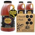HONEY FEAST Allergy Blend Honey 3 Pounds (Pack of 2), Raw &amp; Unfiltered – Floridian Origin, Enhanced Pollen Content, Beekeeper-Crafted in Central Florida