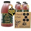 HONEY FEAST Subtropical Wilderness Honey 3 Pounds (Pack of 4), Raw &amp; Unfiltered – Small-Batch Beekeeper Craft Treasure
