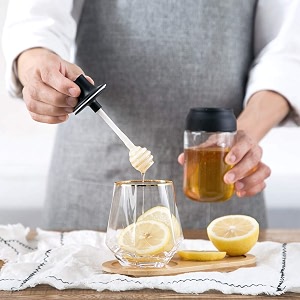 honey jar bbq baking seasoning bottle 250ml - storage glass container for oil kitchen pot - no drip with sneap lid transparent  black glass  abs honey storage bottle 1pcs