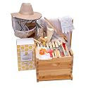 Honey Lake 10 Frame Bee Hives Boxes Starter Kit and Bee Keeping Supplies-All Beginners Kit, Bee Hive Kit with Beekeeping Tool Kit Includes Bee Smoker Beekeeper Veil Hat
