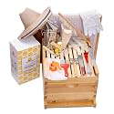 Honey Lake 8 Frame Beehive Starter Kit – Beeswax Coated Deep Beehive Box with Frames, Complete Beekeeping Kit for Beginners with Bee Smoker, Hive Tools, Brush, Gloves & Veil Hat