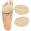 Honeycomb Fabric Forefoot Pads for Women and Men | High Heel Cushion Inserts | Ball of Foot Cushions for Pain Relief | Invisible Socks Pads | Reusable, 1 Pair, Skin Color