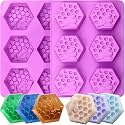 Honeycomb Silicone Molds, 2 Pack Honeycomb Soap Mold 12 Cavity