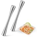 Honeydak 2 Pcs Stainless Steel Sauerkraut Pounder 9.4" Kimchee Pounder Tamper Vegetable Fermentation Tamper for Mason Jars Sauerkraut Crock Cabbage Pickle Fermenting Food Tool