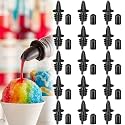 Honeydak 30 Pcs Bottle Pourers with Dust Caps, Syrup Liquor Pour Spouts