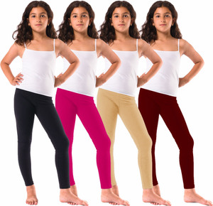 honeylips legging for girls multicolor pack of 4