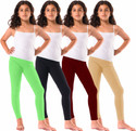 Honeylips Legging For Girls (Multicolor Pack of 4)