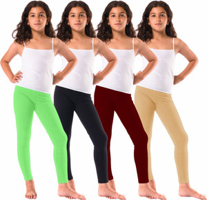 honeylips legging for girls multicolor pack of 4