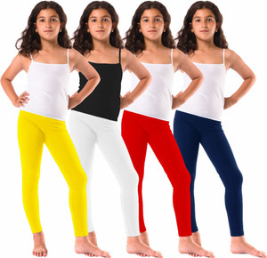 honeylips legging for girls red pack of 4