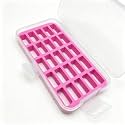 HONEYSEW 2 Bobbin Case for Bernina New 7 and 8 Series Jumbo Bobbin Sewing Bobbin Storage Case and Saver Holds 25 Bobbins Box Organizer (Bernina 7 and 8 Series bobbins Box)