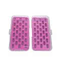 HONEYSEW Set of 2 Bobbin Box Organizers Sewing Machine bobbins Holder Contain 28 bobbins Storage Case