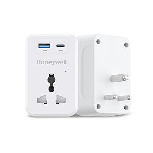 honeywell 3 out surge cube spike guard 1 outlet pd20w amp usb a port 7500amp charge on the go device secure warranty automatic overload protection 3 years manufacturer warranty