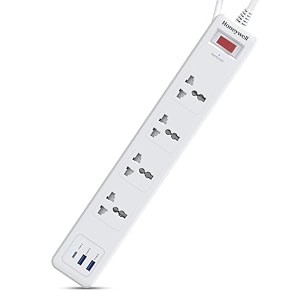 honeywell 4 out surge protector with master switch spike guardextension board 4 outlet pd20w amp 2xusb 13500amp 18 meter cord dsw automatic overload protection 3 years manufacturer warranty
