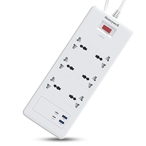 honeywell 6 out surge protector with master switch spike guardextension board 6 outlet 2xpd20w amp 2xusb 36000amp 18 meter cord dsw automatic overload protection 3 years manufacturer warranty