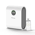 Honeywell Air Purifier for Home, 4-Stage Filtration, Covers 589 sq.ft,H13 HEPA, WiFi App&amp;Voice Control, Filter Life Upto 9000 Hrs, Removes 99.99% PM2.5, AQI LED Display White - Air Touch V5