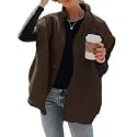 Hongqizo Womens Fuzzy Fleece Vest Oversized Casual Warm Sherpa Vests Jacket