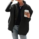Hongqizo Womens Fuzzy Fleece Vest Oversized Casual Warm Sherpa Vests Jacket