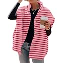 Hongqizo Womens Fuzzy Fleece Vest Oversized Casual Warm Sherpa Vests Jacket