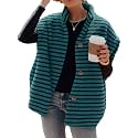 Hongqizo Womens Fuzzy Fleece Vest Oversized Casual Warm Sherpa Vests Jacket