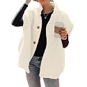 Hongqizo Womens Fuzzy Fleece Vest Oversized Casual Warm Sherpa Vests Jacket