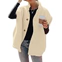Hongqizo Womens Fuzzy Fleece Vest Oversized Casual Warm Sherpa Vests Jacket