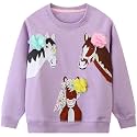 Hongshilian Unisex Kids Cute Cartoon Cotton Sweater Shirt