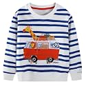 Hongshilian Unisex Kids Cute Cartoon Cotton Sweater Shirt
