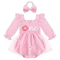 HONGTEYA Baby Girl 1st Birthday Outfit First Romper Tulle Dress Gifts