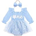 HONGTEYA Baby Girl 1st Birthday Outfit First Romper Tulle Dress Gifts