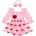HONGTEYA Baby Girl 1st Birthday Outfit First Romper Tulle Dress Gifts