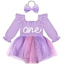 HONGTEYA Baby Girl 1st Birthday Outfit First Romper Tulle Dress Gifts