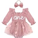 HONGTEYA Baby Girl 1st Birthday Outfit First Romper Tulle Dress Gifts