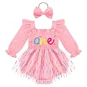 HONGTEYA Baby Girl 1st Birthday Outfit First Romper Tulle Dress Gifts