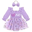HONGTEYA Baby Girl 1st Birthday Outfit First Romper Tulle Dress Gifts