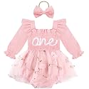 HONGTEYA Baby Girl 1st Birthday Outfit First Romper Tulle Dress Gifts