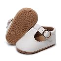 HONGTEYA Baby Girls Shoes Infant Mary Jane Flats Non Slip Newborn Moccasins