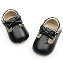 HONGTEYA Baby Girls Shoes Infant Mary Jane Flats Non Slip Newborn Moccasins