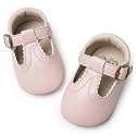 HONGTEYA Baby Girls Shoes Infant Mary Jane Flats Non Slip Newborn Moccasins