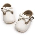 HONGTEYA Baby Girls Shoes Infant Mary Jane Flats Non Slip Newborn Moccasins