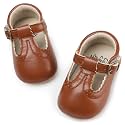 HONGTEYA Baby Girls Shoes Infant Mary Jane Flats Non Slip Newborn Moccasins