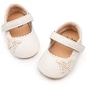 HONGTEYA Baby Girls Shoes Infant Mary Jane Flats Non Slip Newborn Moccasins