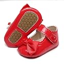 HONGTEYA Baby Girls Shoes Infant Mary Jane Flats Non Slip Newborn Moccasins