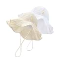 HONGTEYA Baby Sun Hat Wide Brim Adjustable Toddler Beach Bucket Hat