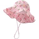 HONGTEYA Baby Sun Hat Wide Brim Adjustable Toddler Beach Bucket Hat