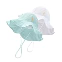 HONGTEYA Baby Sun Hat Wide Brim Adjustable Toddler Beach Bucket Hat