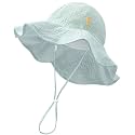HONGTEYA Baby Sun Hat Wide Brim Adjustable Toddler Beach Bucket Hat