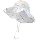 HONGTEYA Baby Sun Hat Wide Brim Adjustable Toddler Beach Bucket Hat